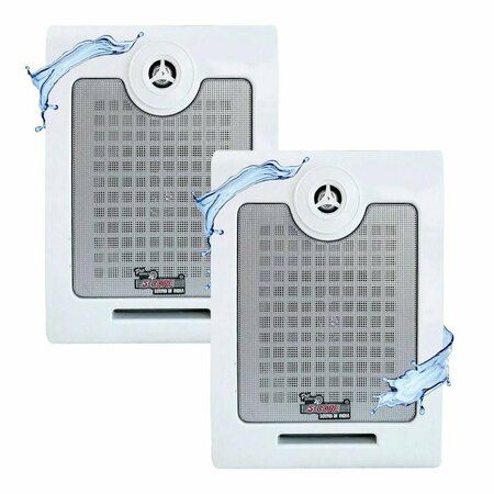 5 CORE 5 Core Wall Speaker System 2Pack 2 Way 200W PMPO Power - Heavy Duty Waterproof Wall Mount Speakers WINDOW 2 PCS